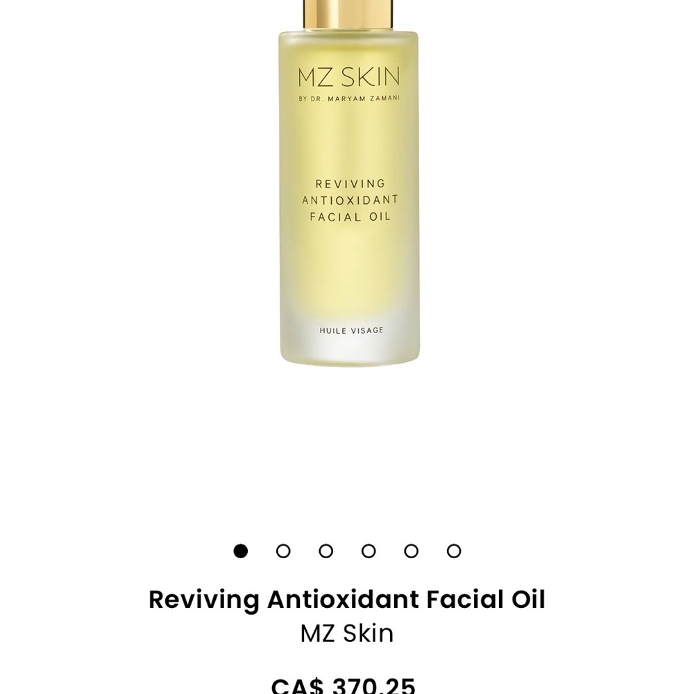 MZ Skin Reviving Antioxidant Facial Oil - Gold